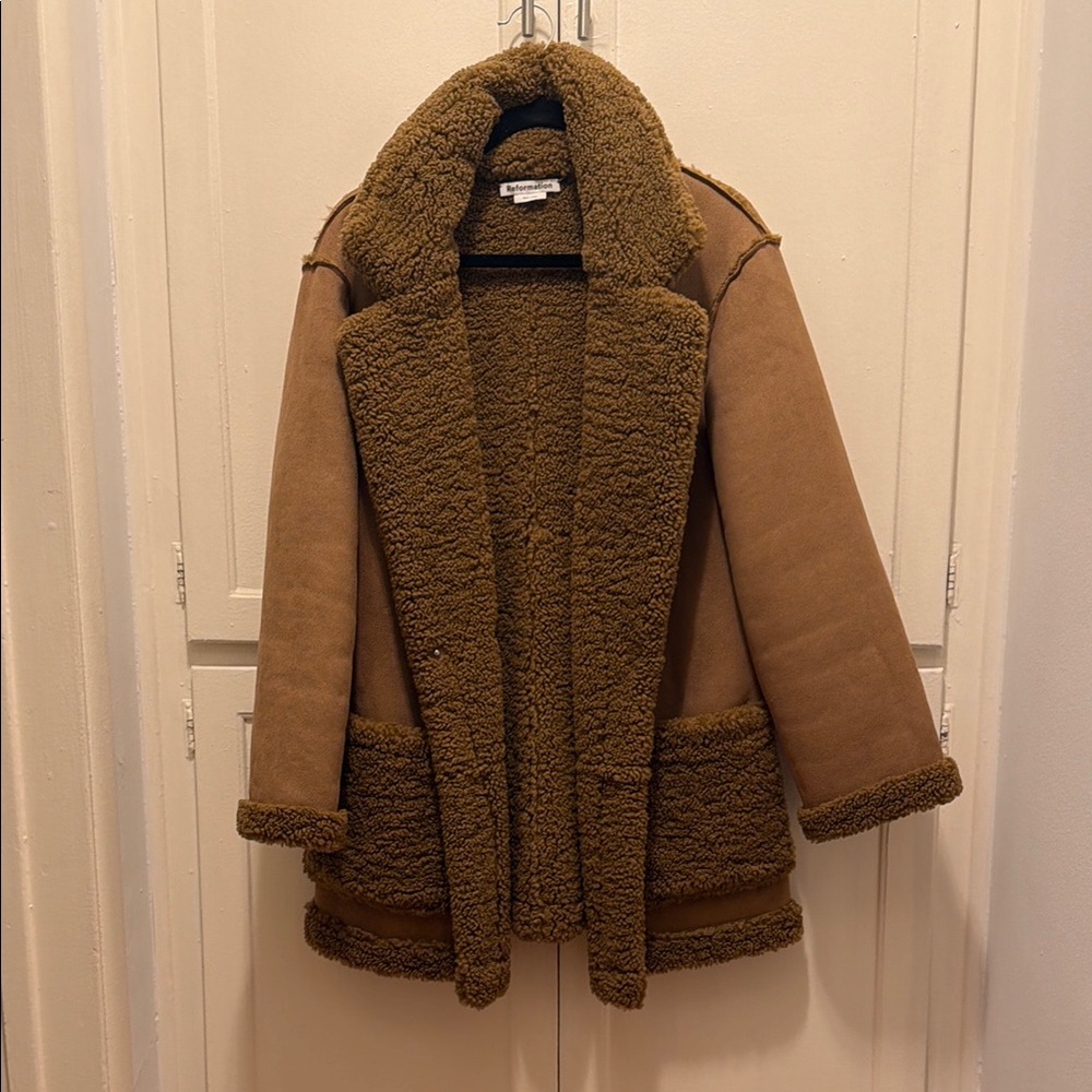 Reformation mid length coat